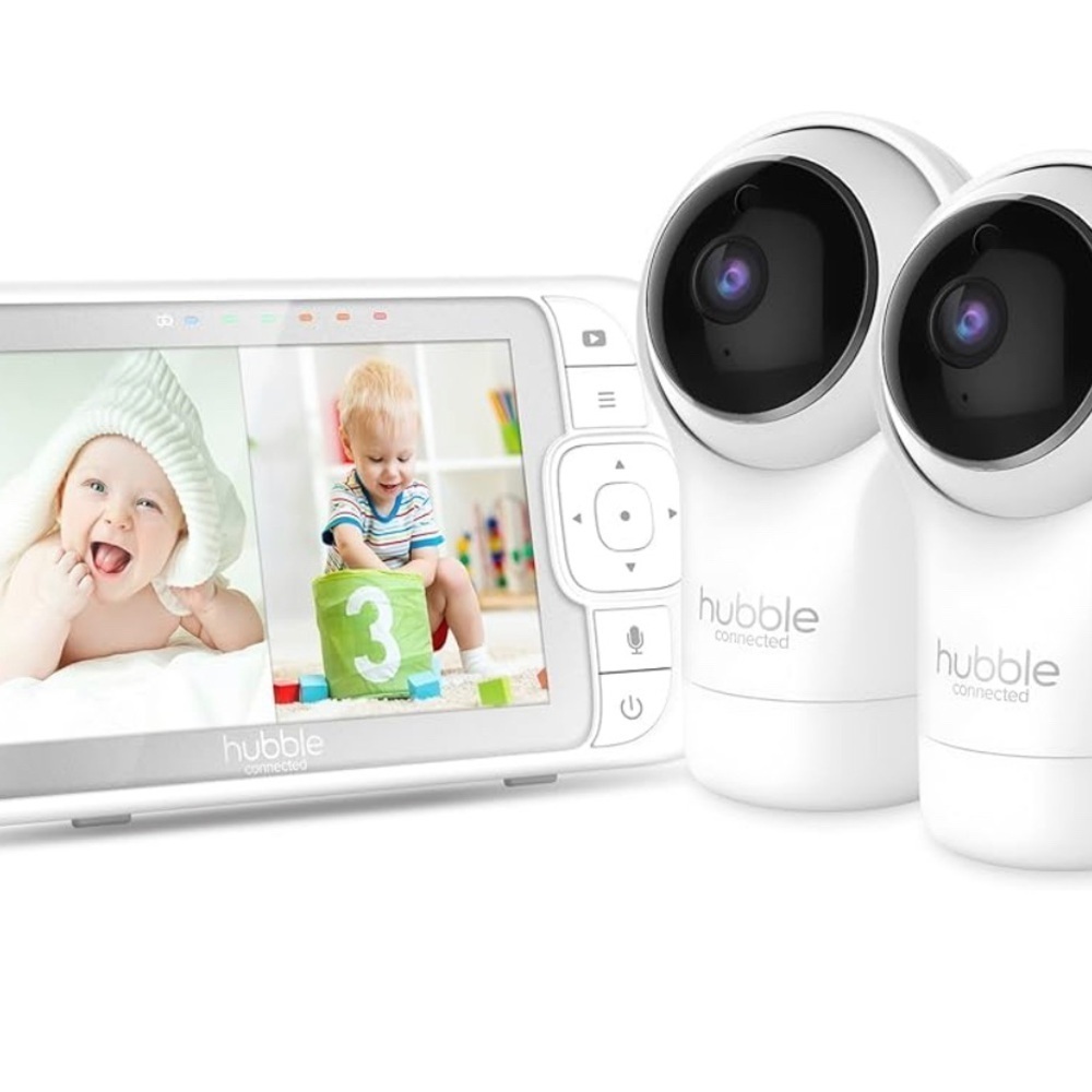 Hubble View Pro Twin 5" Video Baby Monitor with Camera and Audio